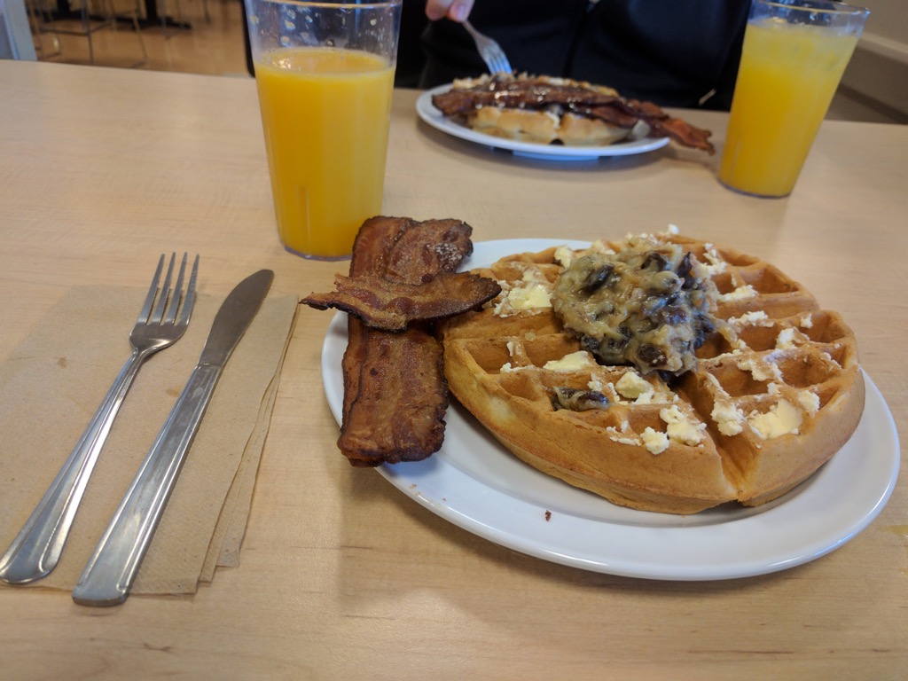 Carrot Waffle & Bacon