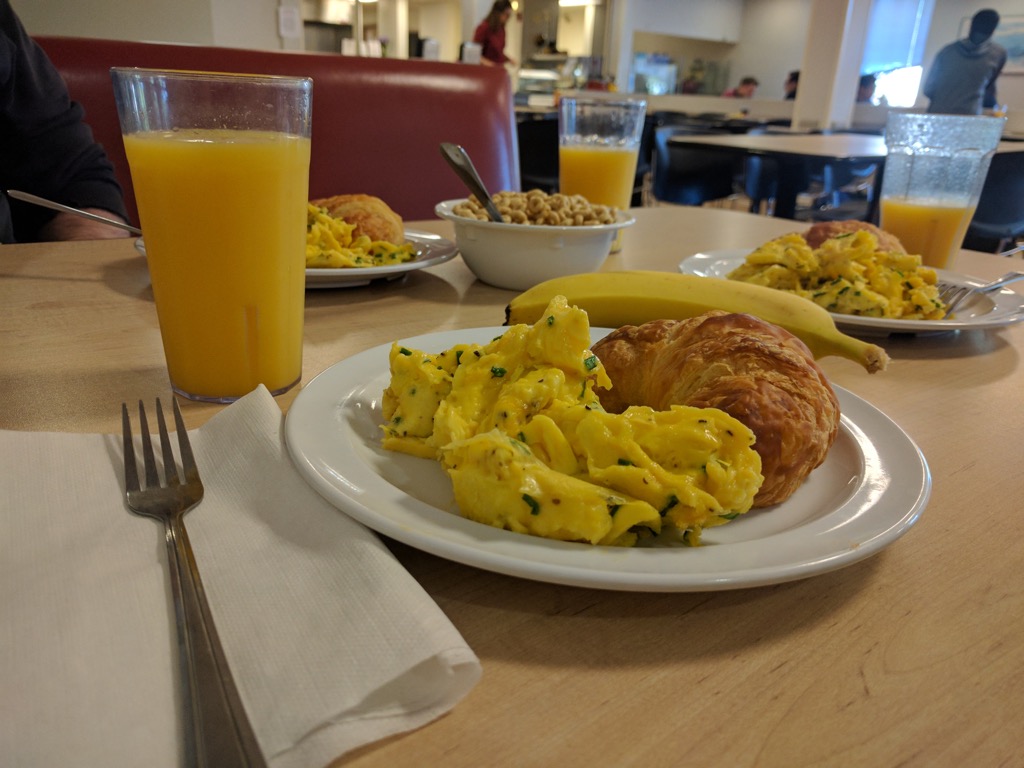 Eggs with Chives & Croissant